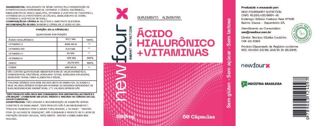 ÁCIDO HIALURÔNICO + VITAMINAS ÁCIDO HIALURÔNICO C/ VITAMINAS - 60 Cáps - Imagem 2