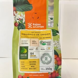 CAFÉ SUPERIOR ORGÂNICO TORRADO MOÍDO 250g