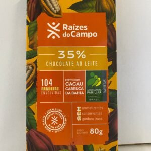 CHOCOLATE AO LEITE 35% CACAU 80g