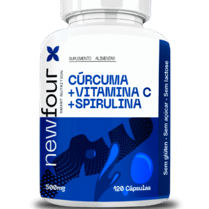 CÚRCUMA + VITAMINA C + SPIRULINA - 120 Cáps