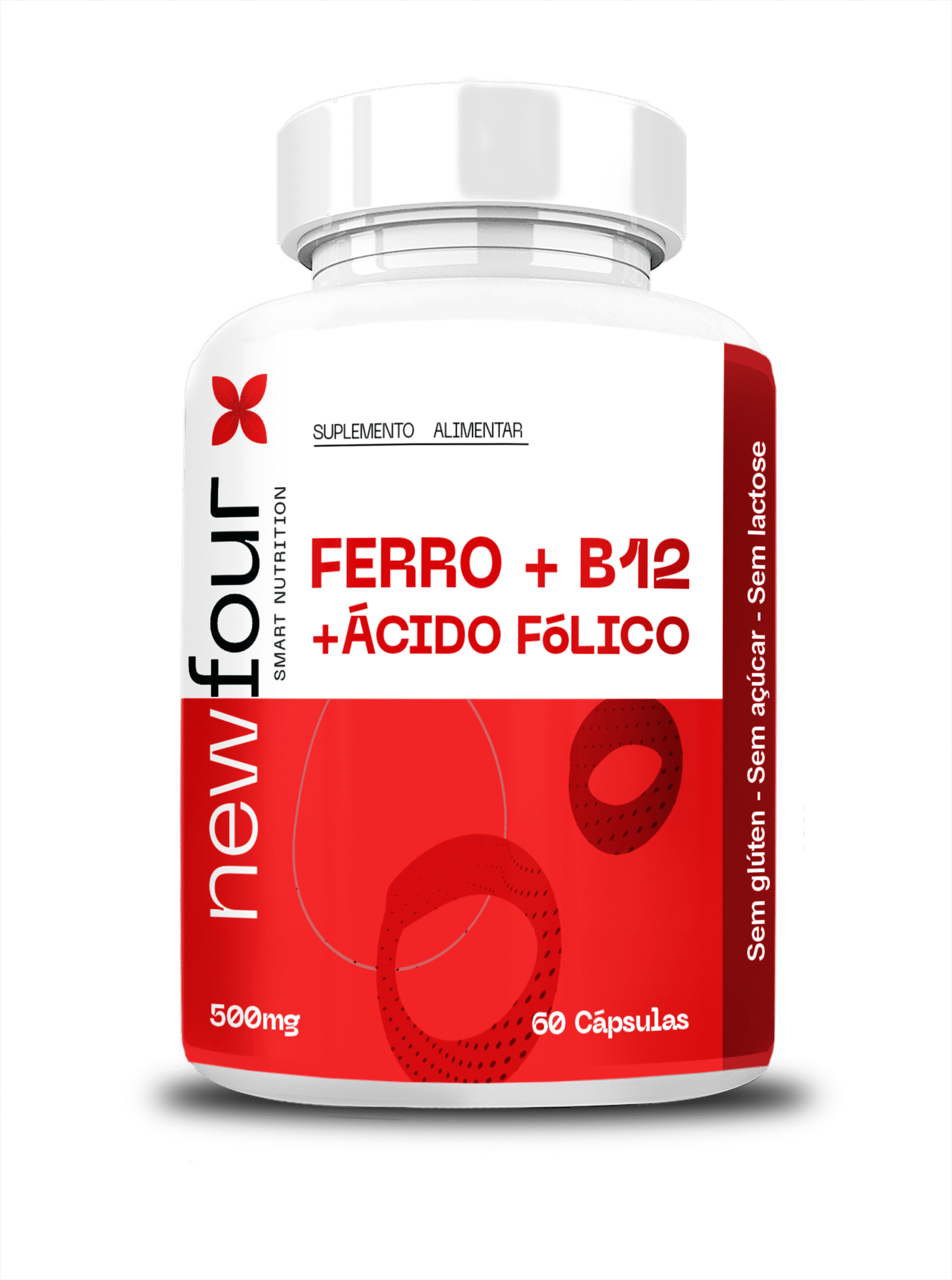 FERRO + B12 + ACIDO FOLICO FERRO + B12 + ÁCIDO FÓLICO - 60 Cáps