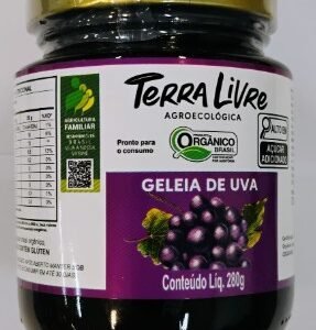 GELEIA DE UVA ORGÂNICA 280g