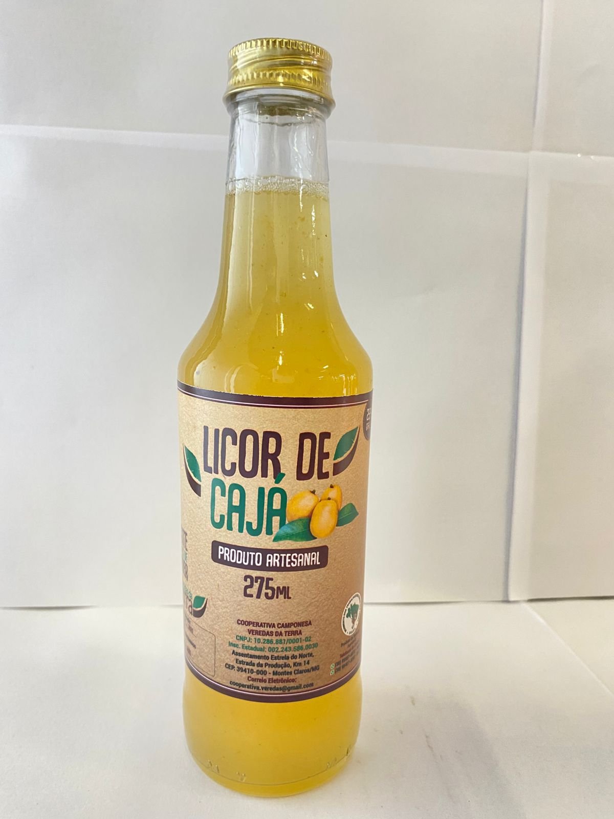 LICOR DE CAJÁ 275 mg LICOR ARTESANAL DE CAJÁ 275ml