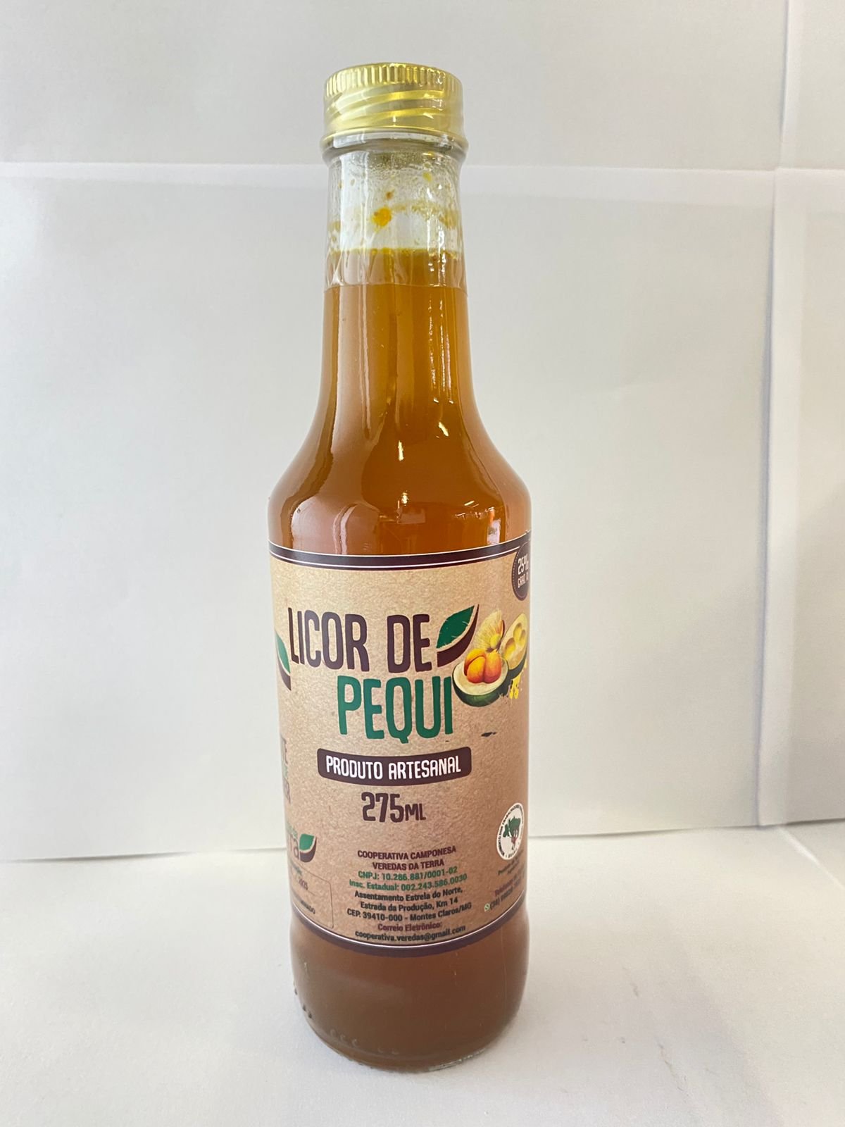 LICOR DE PEQUI 275 ml LICOR ARTESANAL DE PEQUI 275ml