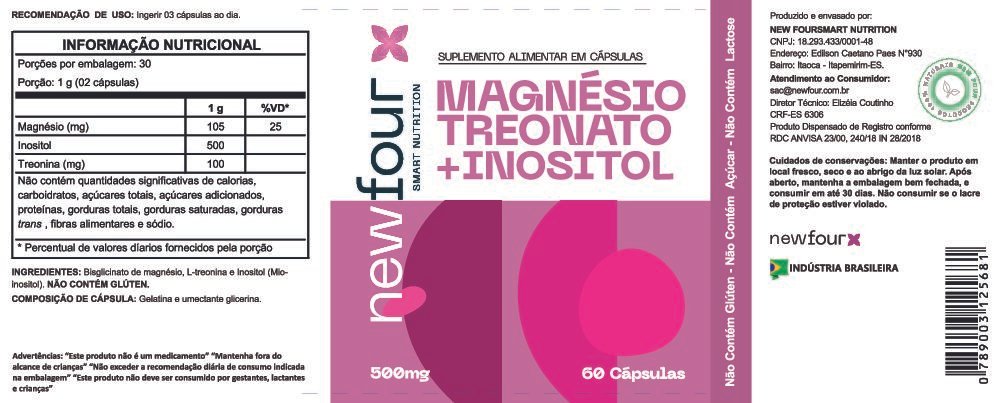 MAGNESIO TREONATO + INOSITOL MAGNÉSIO TREONATO + INOSITOL - 60 Cáps - Imagem 2