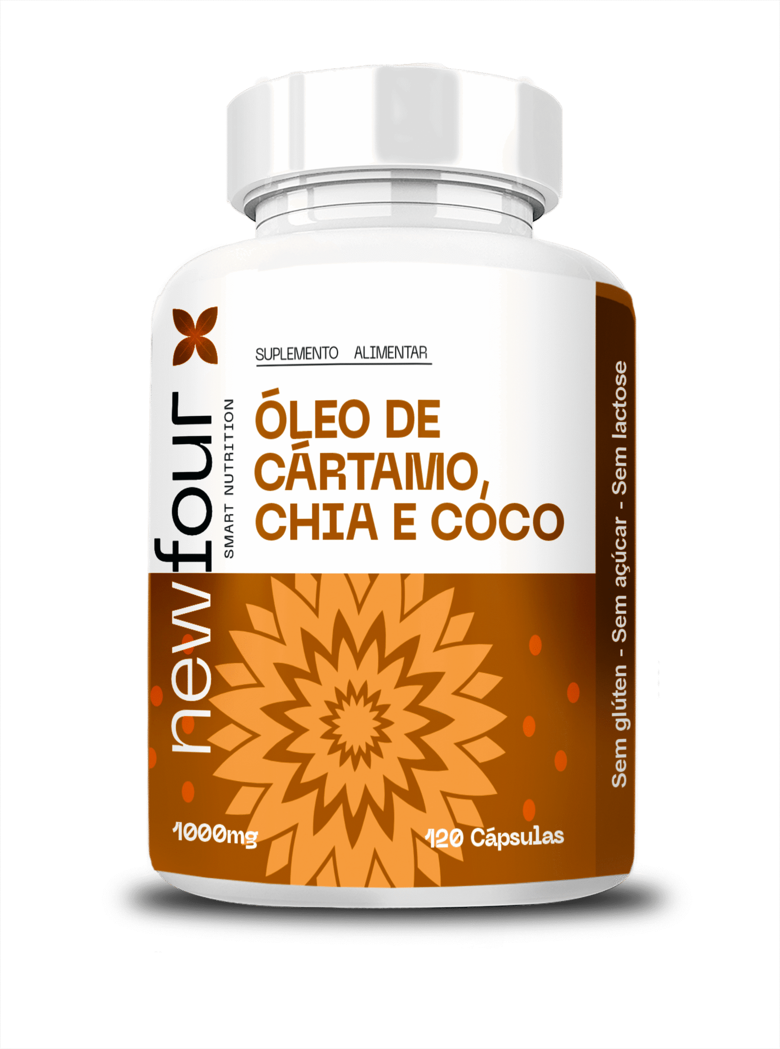 OLEO DE CARTAMO CHIA E COCO 120 CAPS ÓLEO DE CÁRTAMO, CHIA E COCO - 60 Cáps