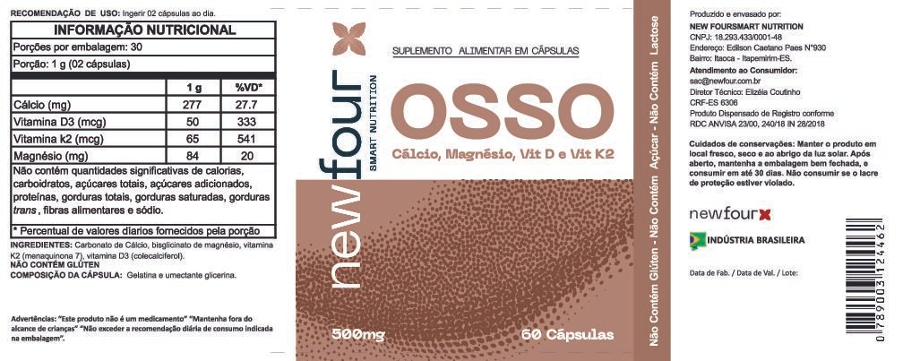 OSSO OSSO (Cálcio, Magnésio, Vit D e Vit K2) - 60 Cáps - Imagem 2