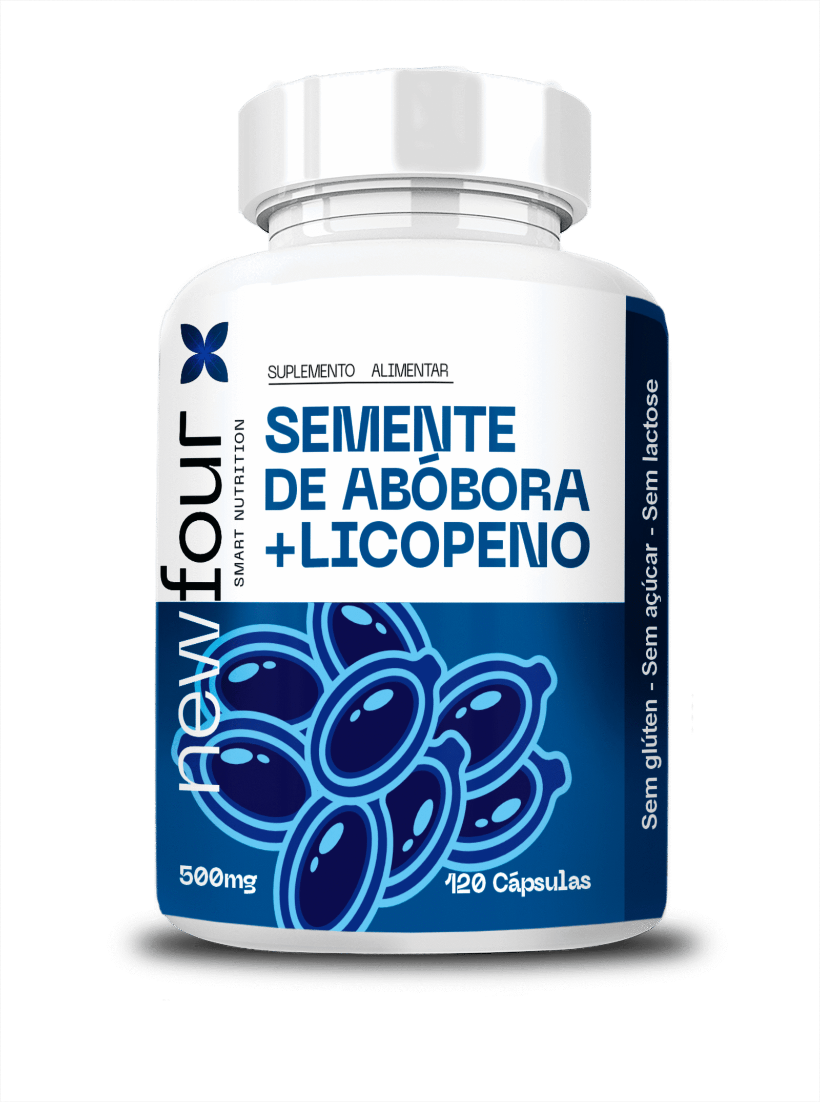 SEMENTE DE ABOBORA C LICOPENO 120 CAPS SEMENTE DE ABÓBORA COM LICOPENO - 120 Cáps