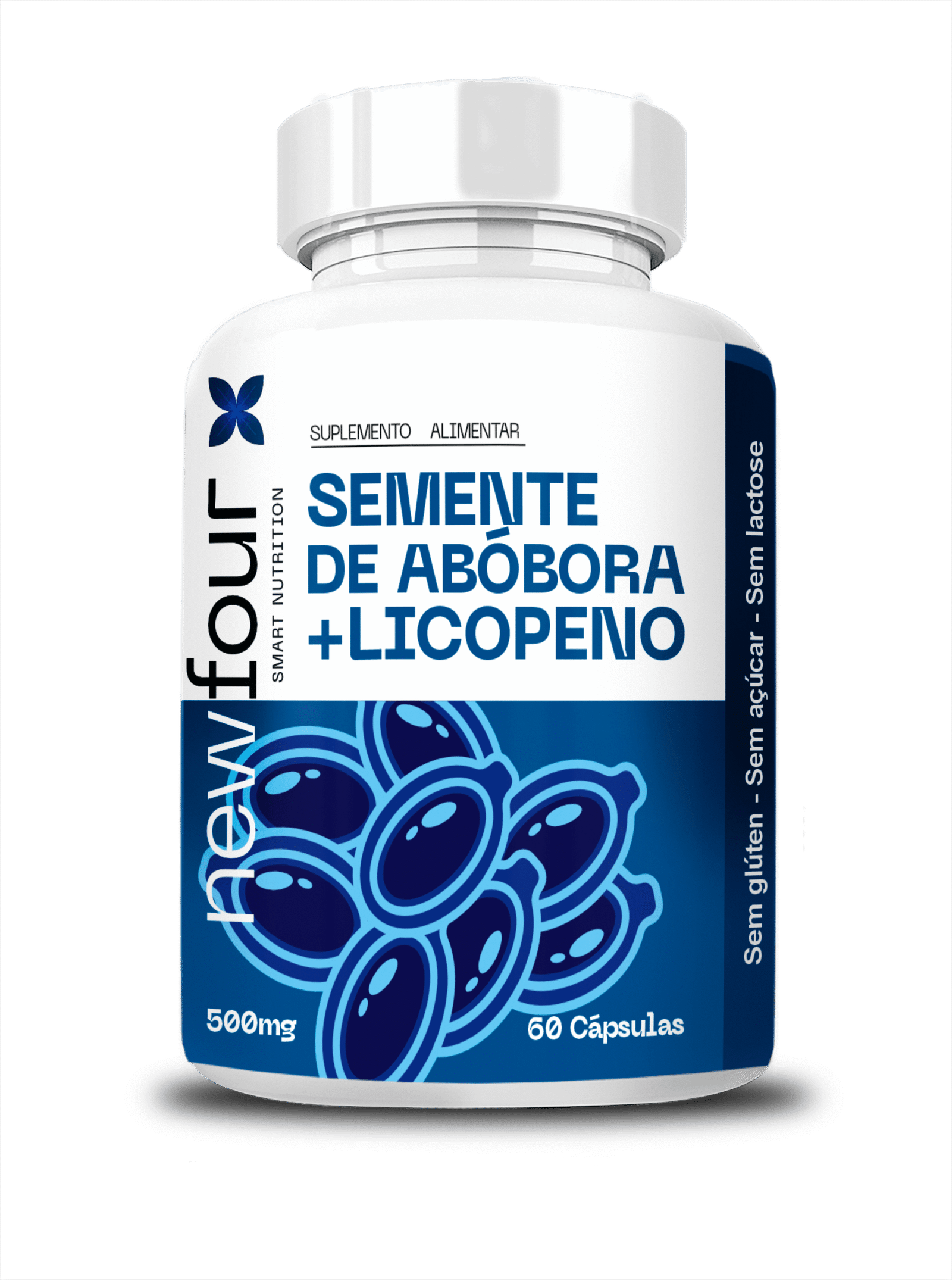 SEMENTE DE ABOBORA C LICOPENO 60 CAPS SEMENTE DE ABÓBORA COM LICOPENO - 60 Cáps