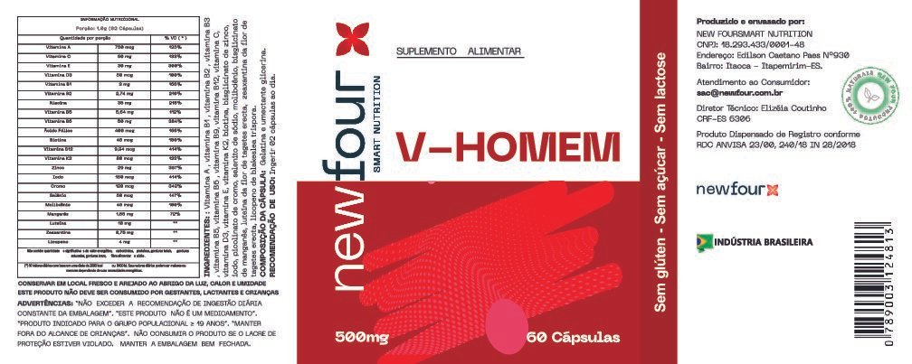 V-HOMEM V-HOMEM (Vitalidade) - 60 Cáps - Imagem 2