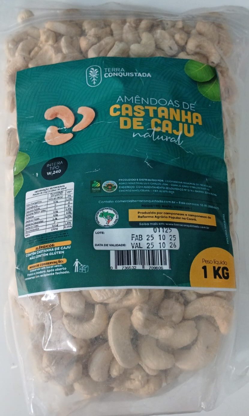 castanha de caju natural 1kg castanha de caju natural 1kg