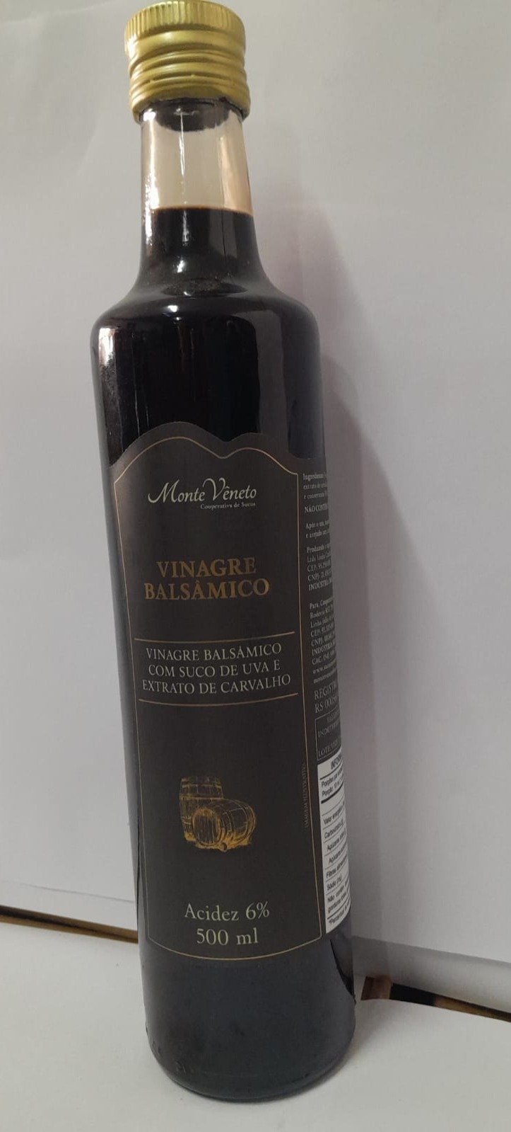 vinagre balsÂmico de uva com extrato de carvalho vidro 500ml vinagre balsÂmico de uva com extrato de carvalho vidro 500ml
